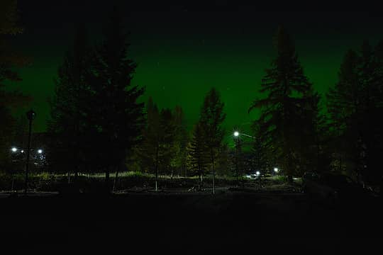 northern lights out the front door last night