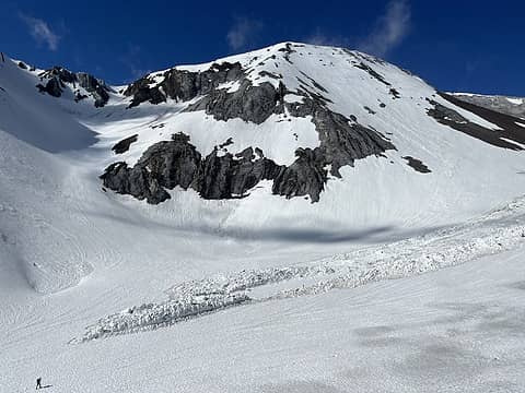 Gnarly avalanche from what didn't seem like a very steep gully