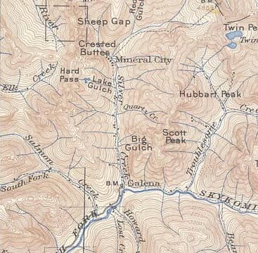 1906 Silver Creek Map