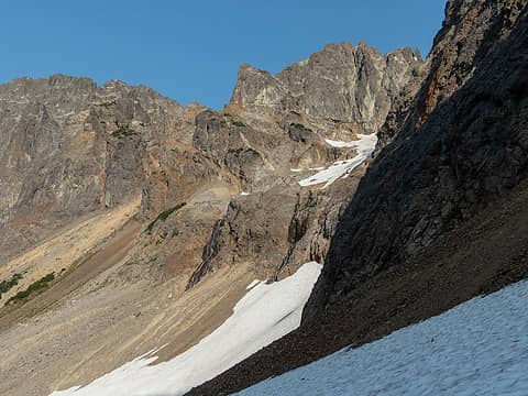 Glacial remnant below Middle Chief