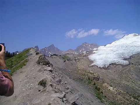 View of the trail along Railroad Grade ridge top