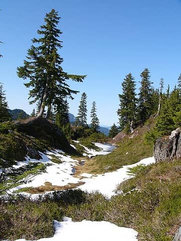 Scenery of Cutthroat Lakes area