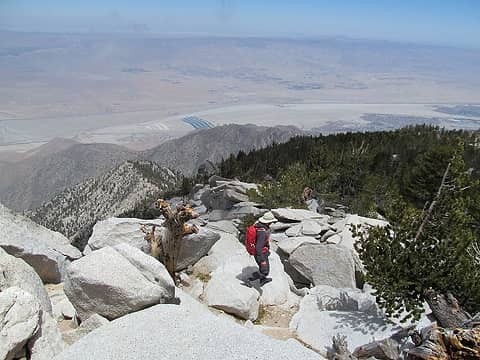 Palm Springs from the summit of San Jacinto...