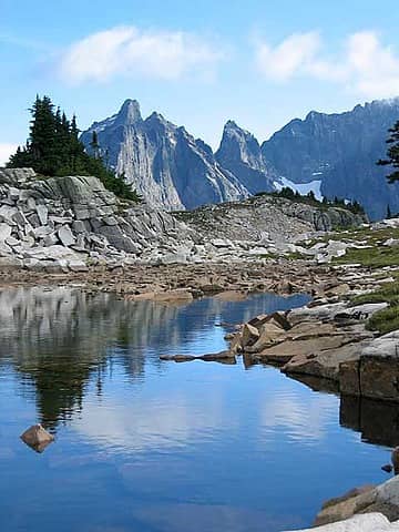 South Tank Lake, with Summit Chief in the background.