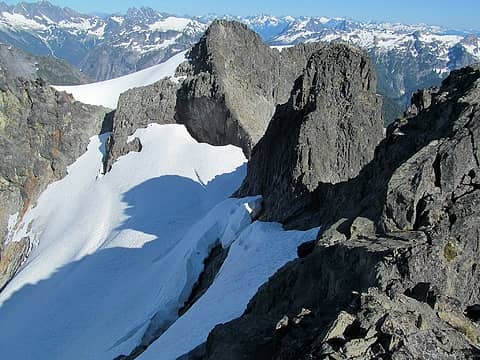 The complex summit, from near the top of the N.W. tower.
