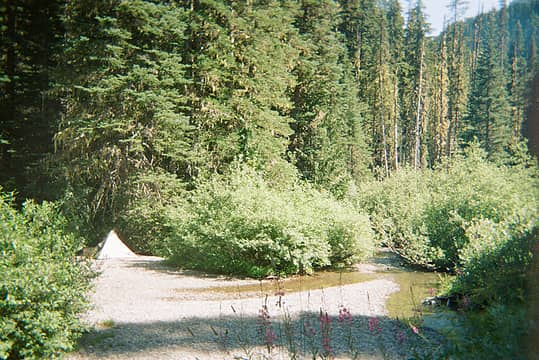 Campsite near Falls Camp.