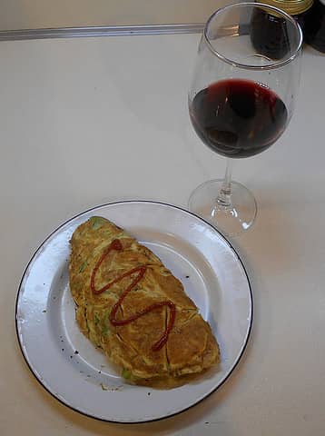 midnight avocado and parmesan omelette 08/04/23