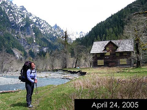 April 24, 2005 - Water is only 8ft from the Chalet